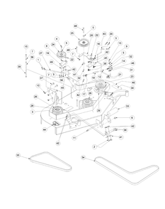 Part Location Diagram of 01007528P Cub Cadet Double Pulley